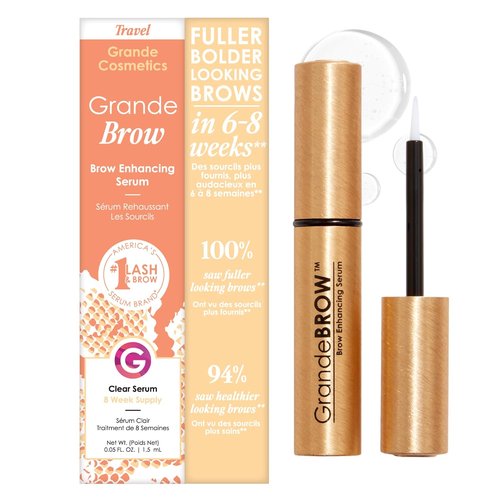 Grande Cosmetics GrandeBROW Brow Enhancing Serum - Fuller, Bolder Eyebrows with Vitamins & Peptides