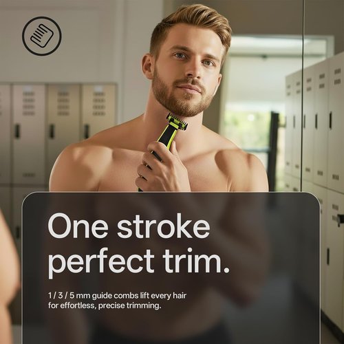 Philips Norelco OneBlade Guards Kit - 1/3/5mm Guide Combs & Protective Cap for Precision Shaving