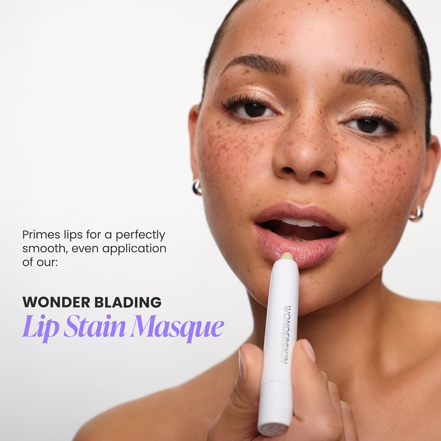 Wonderskin Lip Scrub - 3-in-1 Exfoliator & Moisturizer for Soft, Flake-Free Lips | 0.10oz