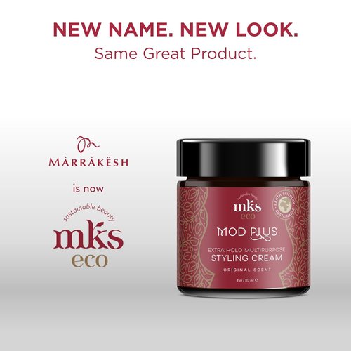 MKS Eco Mod Plus Styling Cream - Original Scent, 4 oz | Vegan & Cruelty-Free with Hemp Seed & Argan Oils