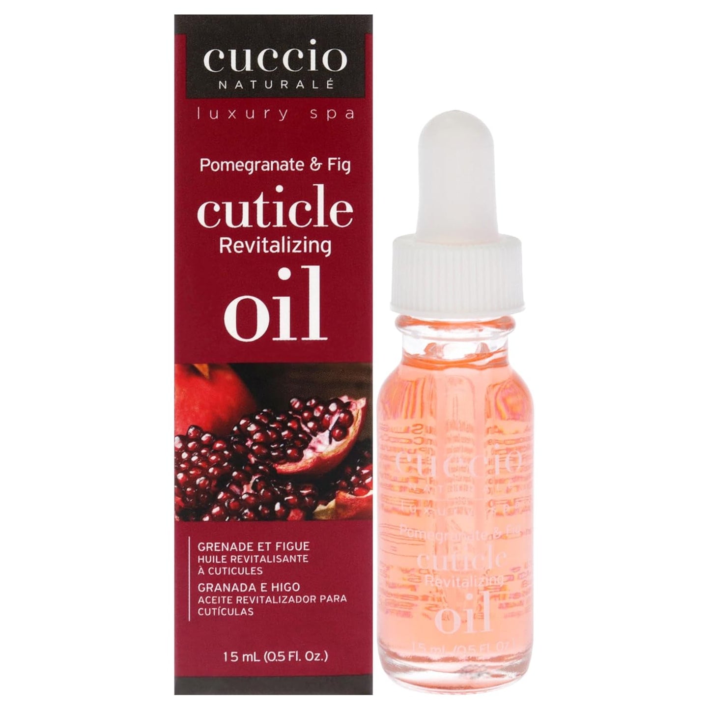 Cuccio Naturale Cuticle Oil - Revitalizing Pomegranate & Fig - Nourishes Skin & Nails - 0.5 Oz