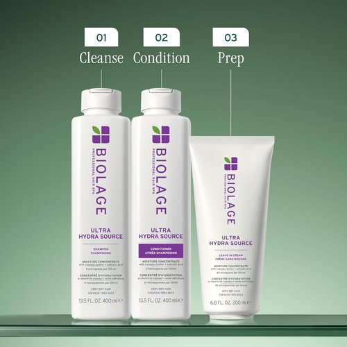 Biolage Ultra Hydra Source Conditioner - Intense Hydration for Thick, Coarse Hair | Infused with Cupuaçu Butter