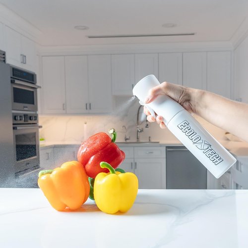 Ecoloxtech Ultra Fine Mister Spray Bottle - Refillable 10 oz Continuous Fine Mist Sprayer for Cleaning & Plants