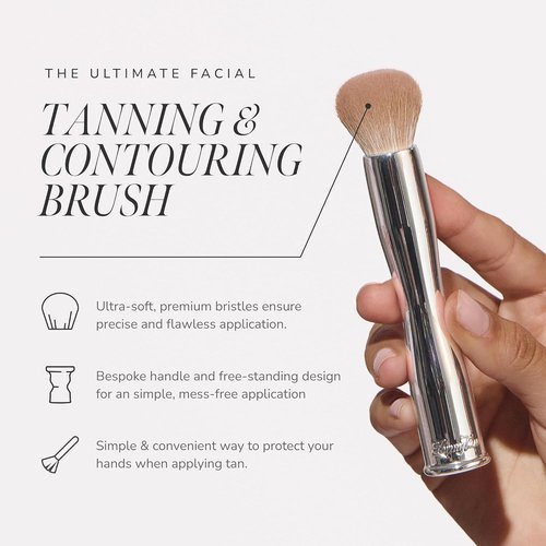 Loving Tan Flawless Face Tan Brush - Streak-Free Self Tanning & Contouring Tool | Vegan, Premium Bristles