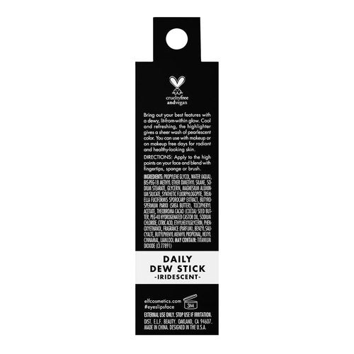 e.l.f. Daily Dew Stick - Cooling Highlighter For Radiant, Dewy Skin | Vegan & Cruelty-Free, Iridescent