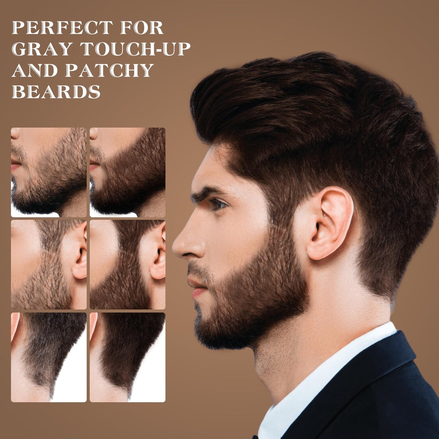 Yargkos Hairline Shadow Powder, Auburn, Root Touch Up Powder for Instantly Gray Hair Cover Up, Women Color Root Coverage for Thinning Grey, Mens Roots Concealer for Hair Loss Beard Line, #9