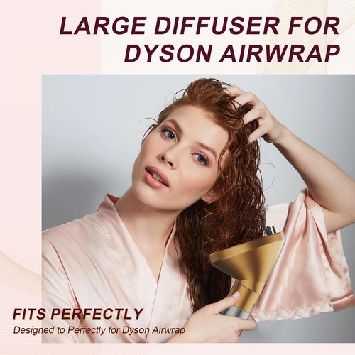 Dyson Upgraded Large Diffuser Attachment - Converts Airwrap Styler to Hair Dryer Nozzle | Compatible with HS05, HS03, HS01