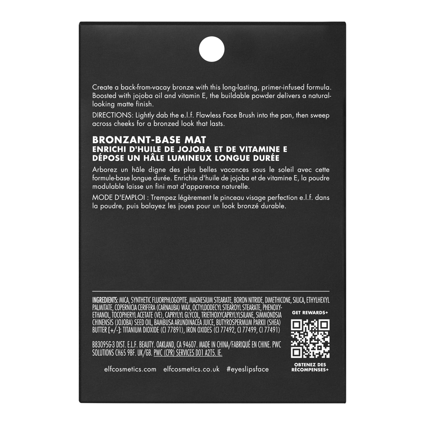 e.l.f. Primer-Infused Bronzer, Long-Lasting, Lightweight & Buildable Powder Bronzer, Delivers A Matte Finish, Vegan & Cruelty-Free, Desert Sun