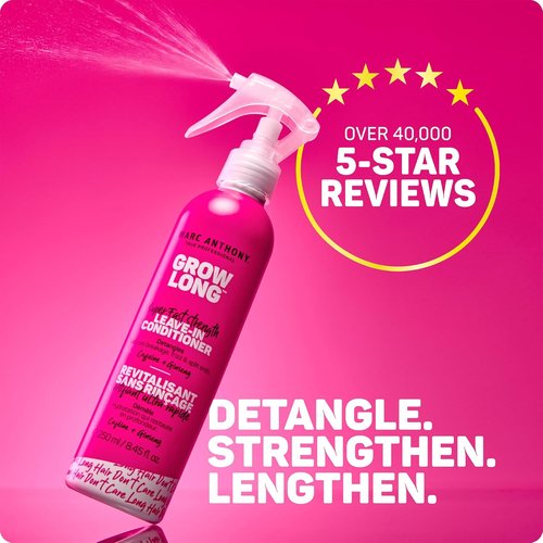 Marc Anthony Leave-In Hair Conditioner Spray - Moisturizing Detangler with Biotin for Long, Smooth Hair