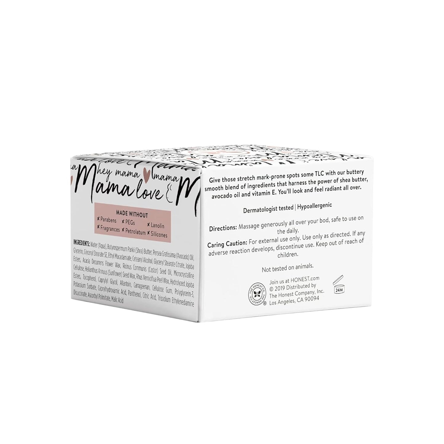 The Honest Company Mama Rock Bump Body Butter - Moisturizing Stretch Mark Cream with Shea & Avocado Oil | 4 oz