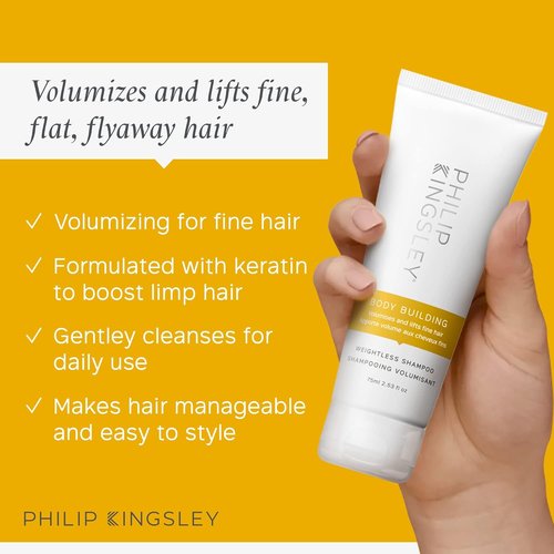 Philip Kingsley Haircare Body & Volume Travel Set - Volumizing Shampoo & Conditioner for Fine Hair | Deep-Conditioning Mask