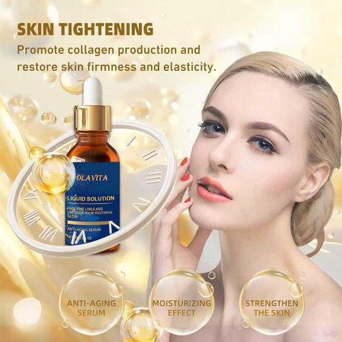 OLAVITA Anti-Aging Serum - Vitamin C, Retinol & Aloe Formula for Fine Lines & Uneven Texture | 2 Pack