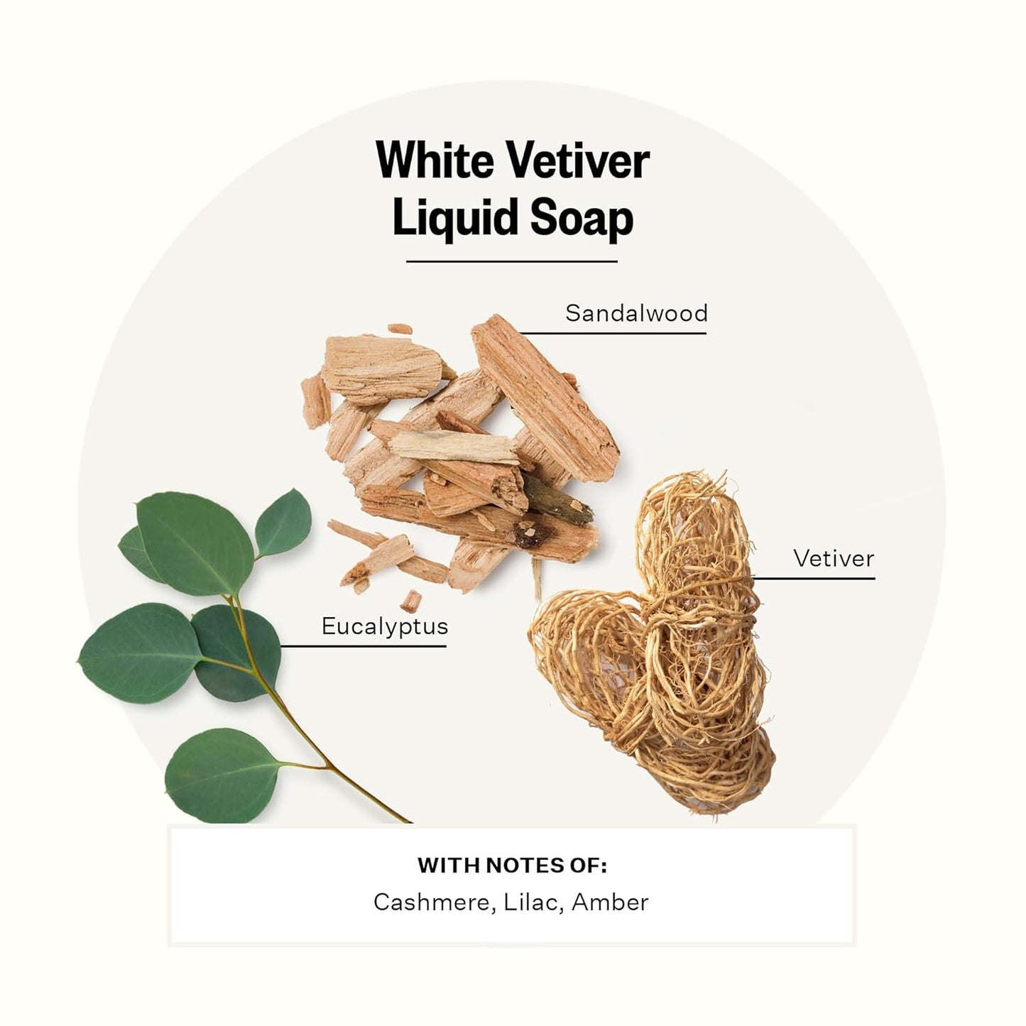 APOTHEKE Liquid Hand Soap - White Vetiver | 10 Fl Oz Hydrating Formula with Premium Fragrance Oils for Gentle Cleansing & Moisturizing