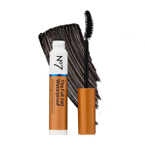 No7 The Full 360 Waterproof Mascara - Black | Sweat-Proof, Rain-Proof & Tear-Proof - Volume, Length & Curl for 12 Hours (7ml)