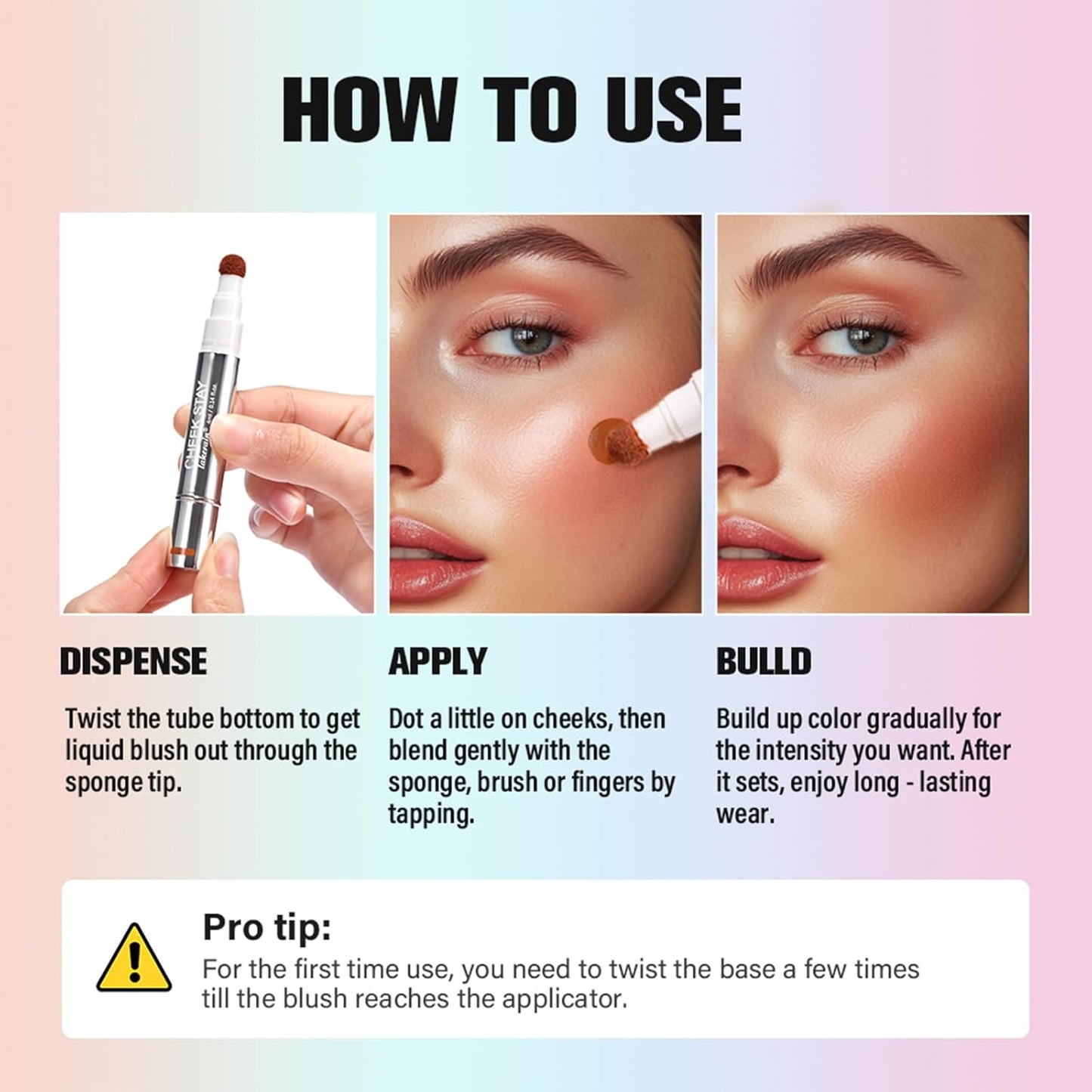 Skiennix Liquid Blush - High Pigment Buildable Cream for Radiant Cheeks | Natural Dewy Finish (#3 Nude Mauve, 1 PC)