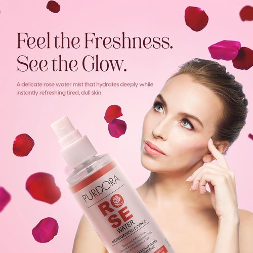 Regine Switzerland Rosewater Facial Mist - Hydrating Toner for Glowing Skin | Organic & Alcohol-Free, 4.05 Fl Oz