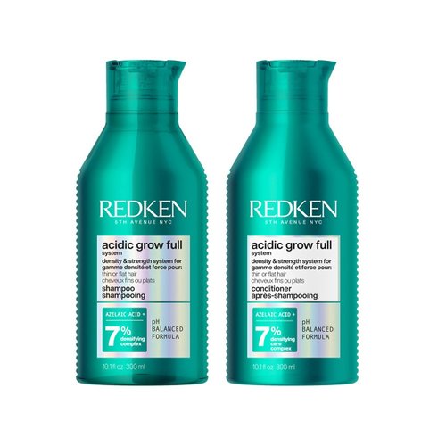Redken Acidic Grow Densifying Shampoo & Conditioner Set - Fuller, Thicker Hair, Gentle Cleansing & Scalp Hydration