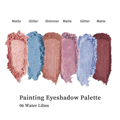 MilleFee Eyeshadow Palette - Water Lilies (06) | Cool Deep, Cruelty-Free Formula