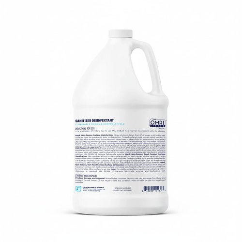 BRIOTECH Sanitizer Disinfectant Hypochlorous, Kill 99.99% of Viruses & Bacteria, Control Mold, Eliminate Odor, Gentle for Nursery & Play Rooms, Food Contact Surface Sanitizer, 1 Gallon Refill (2 Pack)