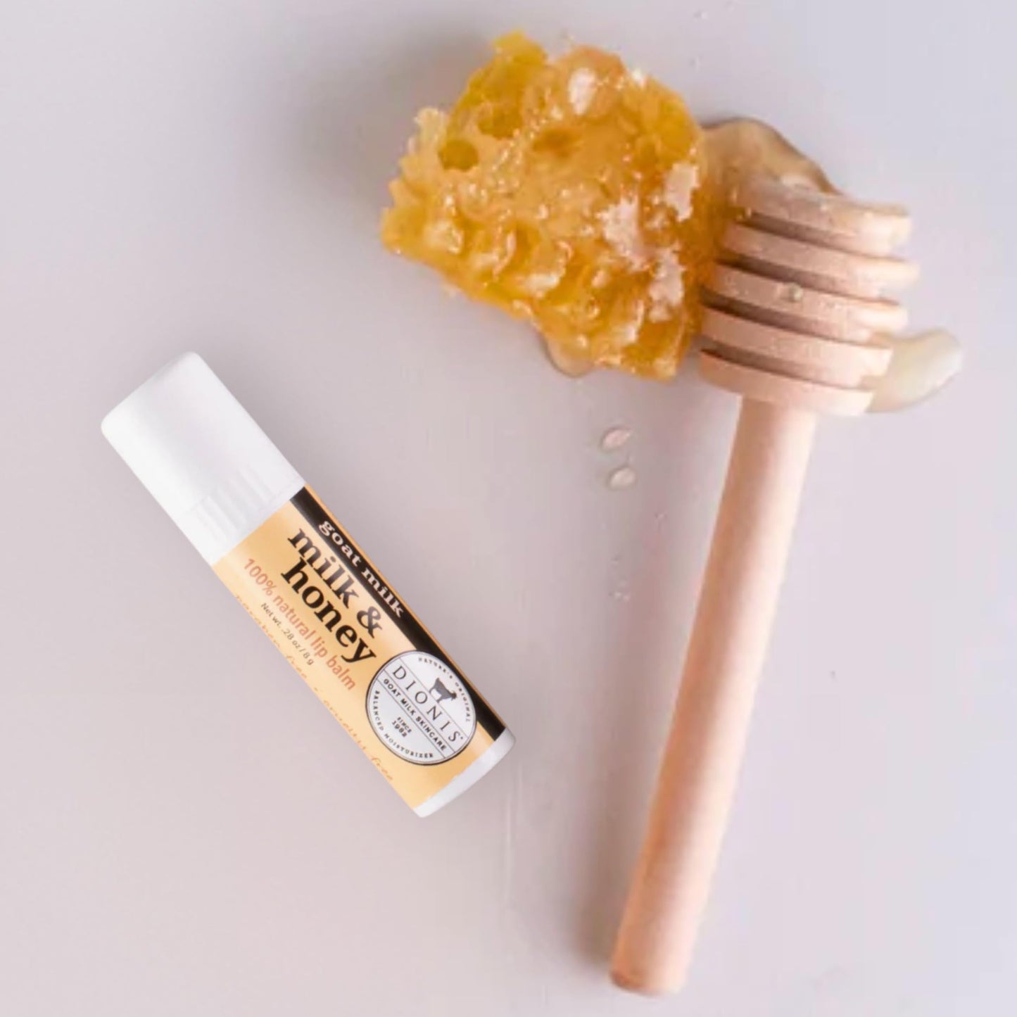 Dionis Goat Butter Overnight Lip Mask & Lip Balm Kit - Goat Milk, Jojoba & Moringa Oils Moisturize & Repair Chapped Lips Overnight while Lip Balm Keeps Moisture Locked In All Day, Milk & Honey