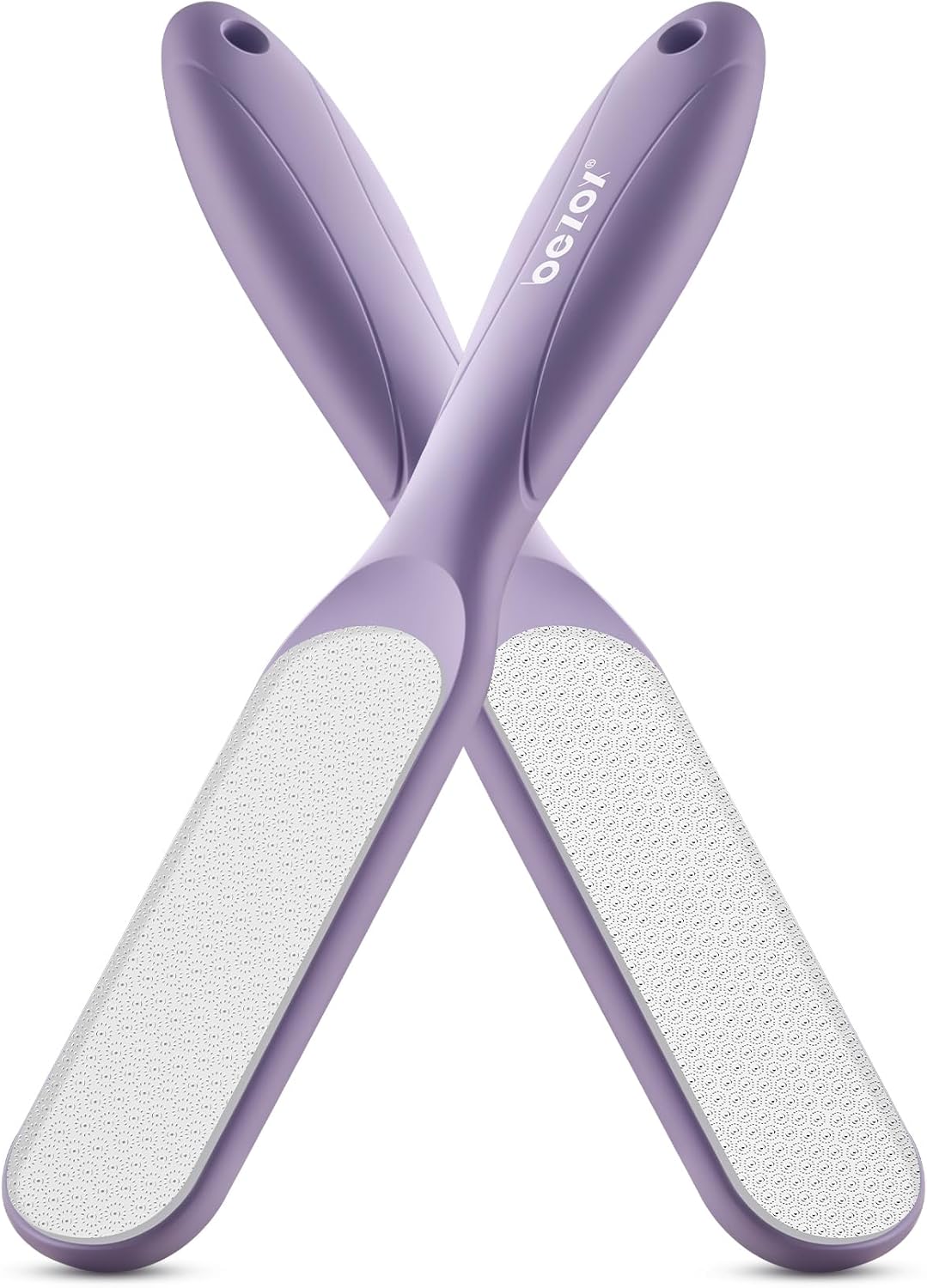 BEZOX Glass Foot File - Professional Callus Remover for Silky Smooth Heels | Washable Foot Scraper - Purple