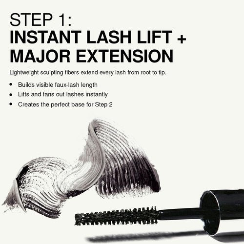 Palladio Double Agent Lash Extender Mascara - Boost Length & Volume for Bold Lashes | Jet Black