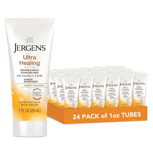Jergens Ultra Healing Moisturizer - Travel Size Body & Hand Lotion, 1 Oz (Pack of 24)