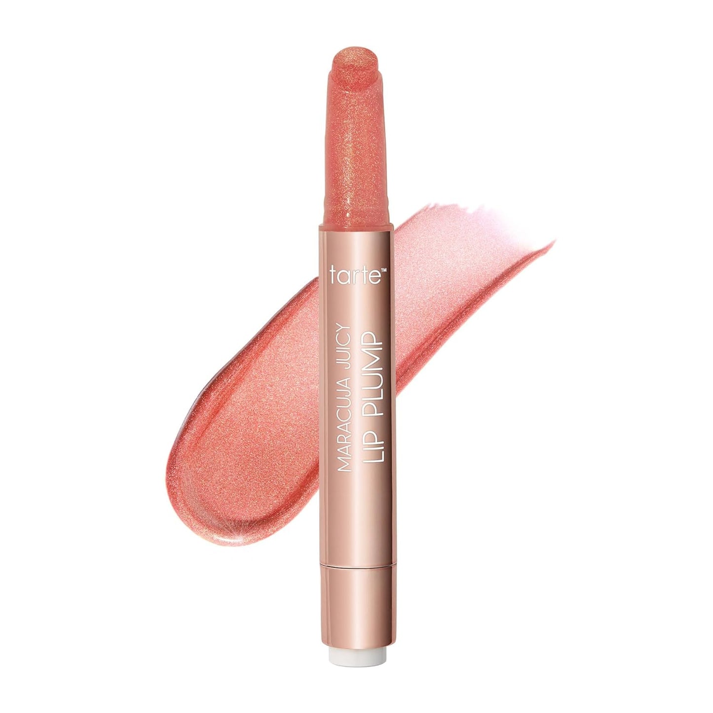 Tarte Maracuja Juicy Shimmer Glass Lip Plump - Hydrating Lip Gloss Balm with Hyaluronic Acid & Vitamin E, Vegan & Cruelty-Free