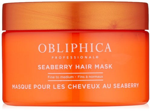 Obliphica Seaberry Hair Mask - Deep Conditioning Treatment for Dry, Frizzy Hair - 8.5 Ounce