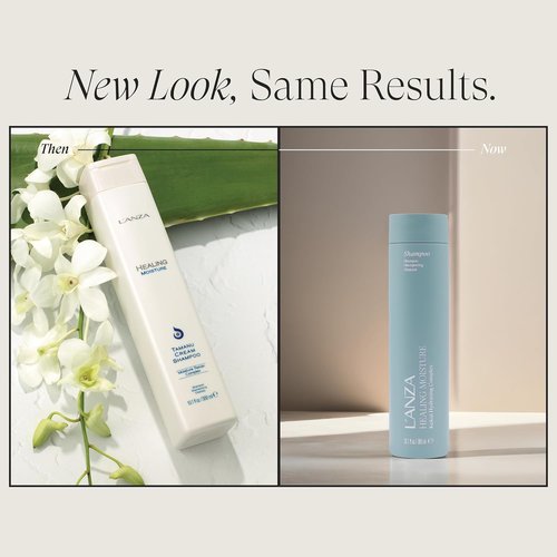 L'ANZA Healing Moisture Shampoo - Deep Hydration & Repair for Damaged Hair | Color Safe, Sulfate Free