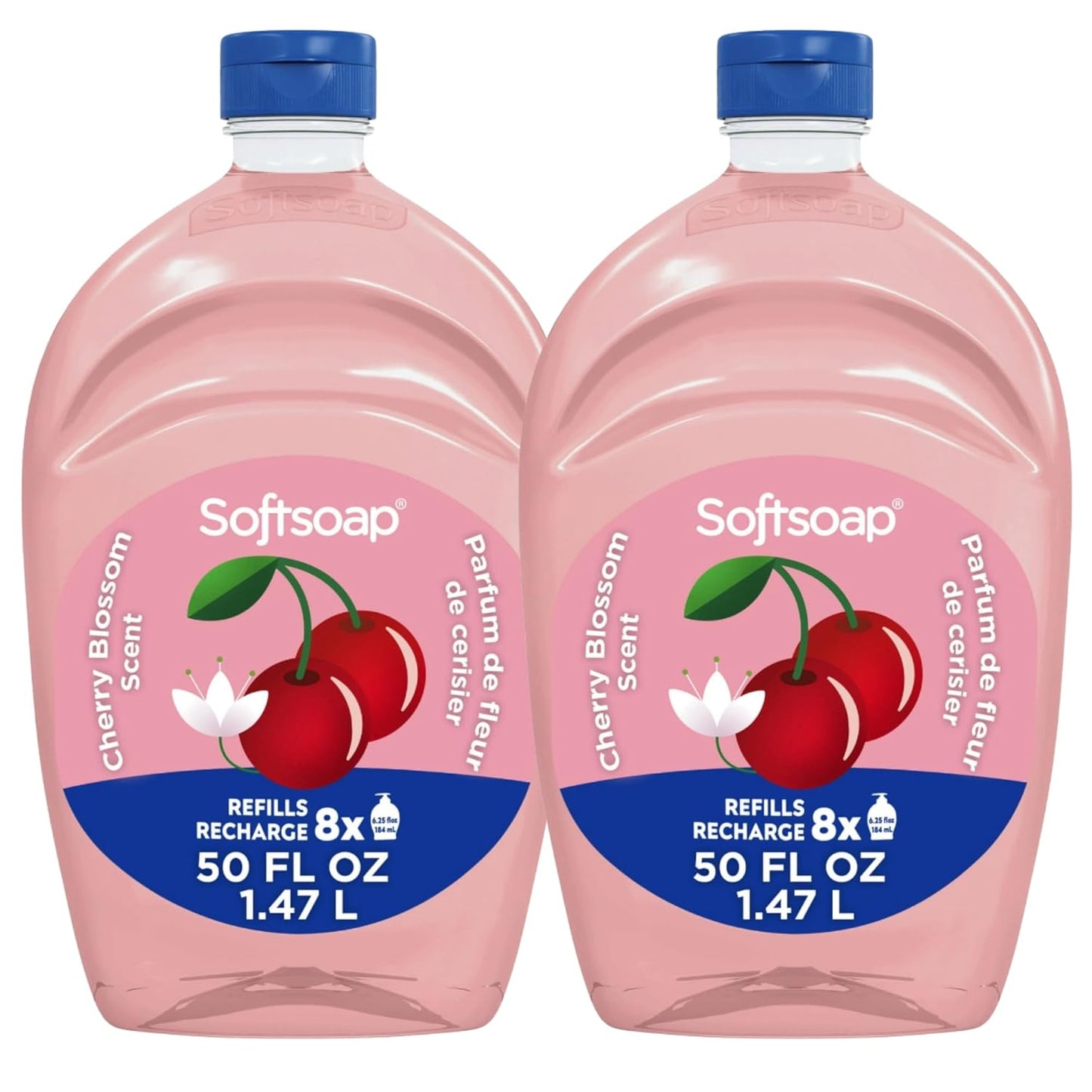 Softsoap Limited Edition Seasonal Scents - Extra Large 100 FL Oz Refill Bottles | Cherry Blossom Liquid Hand Wash