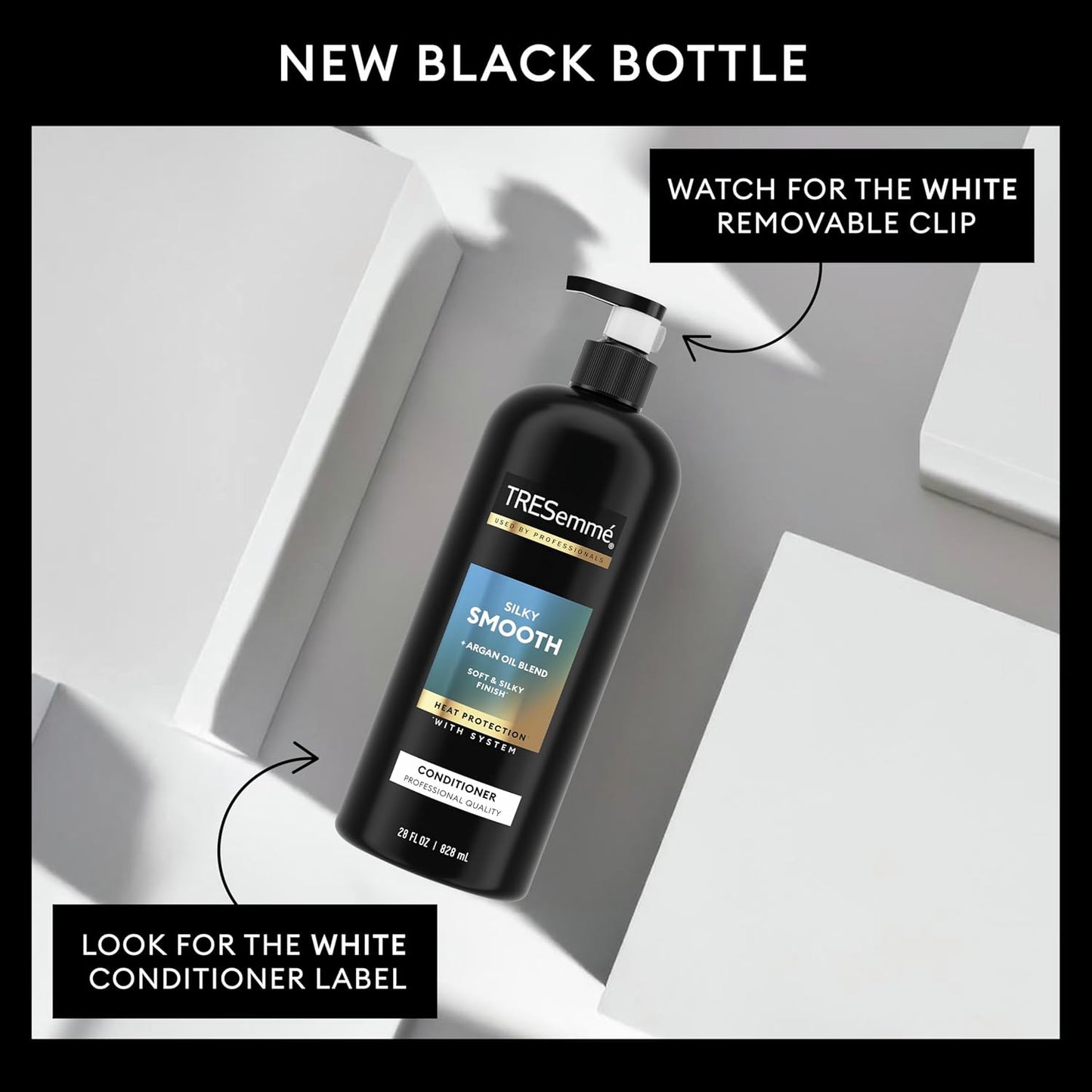 TRESemmé Silky & Smooth Anti-Frizz Conditioner - Pro Style Technology | 28 Fl Oz for Frizzy Hair