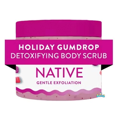 Native Limited Edition Holiday Body Wash Scrub - Gum Drop Scent - 12oz Size