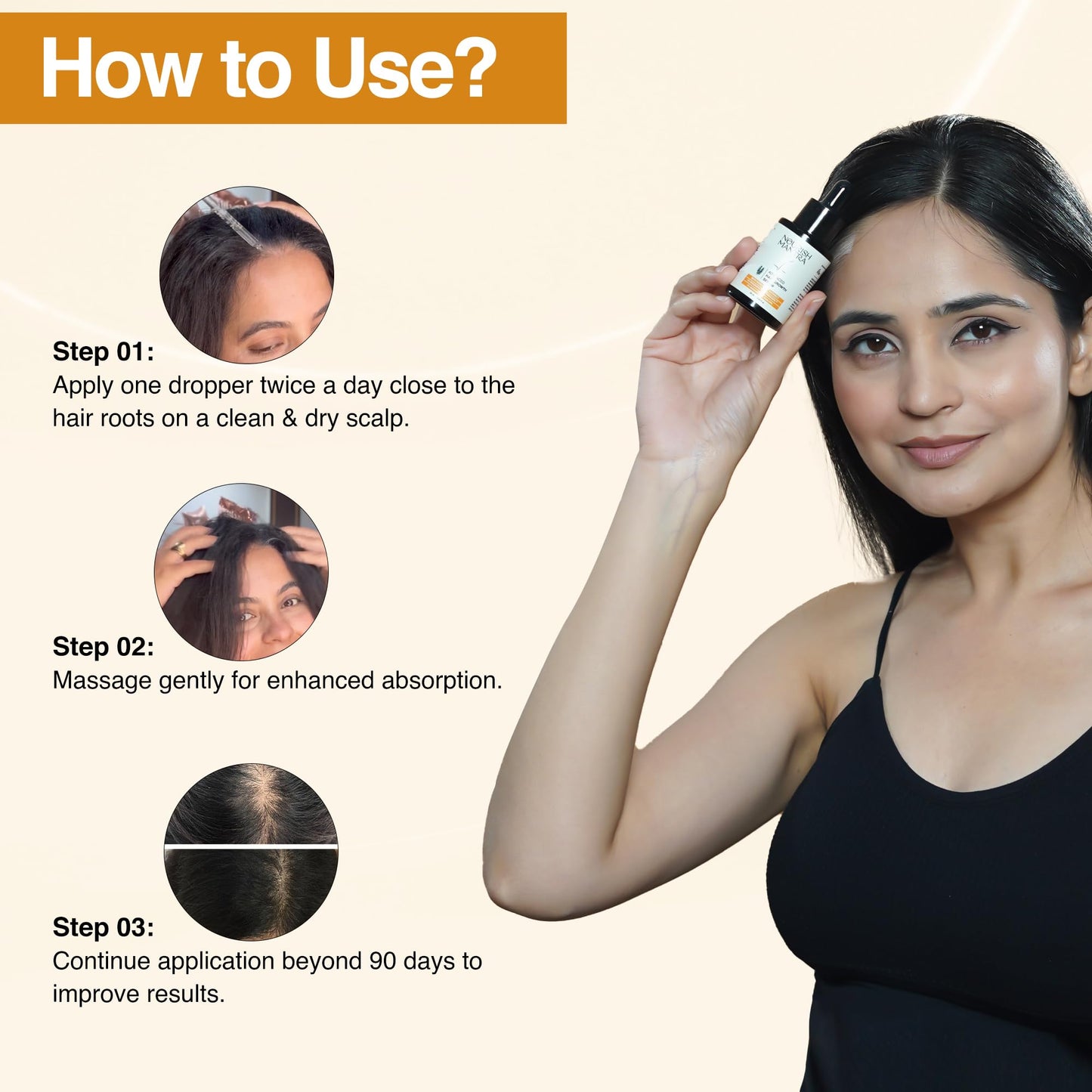 Nourish Mantra - Advanced Hair Growth Serum For Women & Men | Made With Redensyl, Anagain, Procapil & Rice Water | Prevents Hair Fall & Thinning | Promotes Hair Regrowth 25 ml