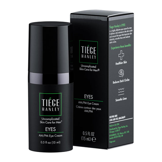 Tiege Hanley Eye Cream for Men - Anti-Aging Under Eye Treatment with Hyaluronic Acid & Vitamin B3 | 0.5 Oz