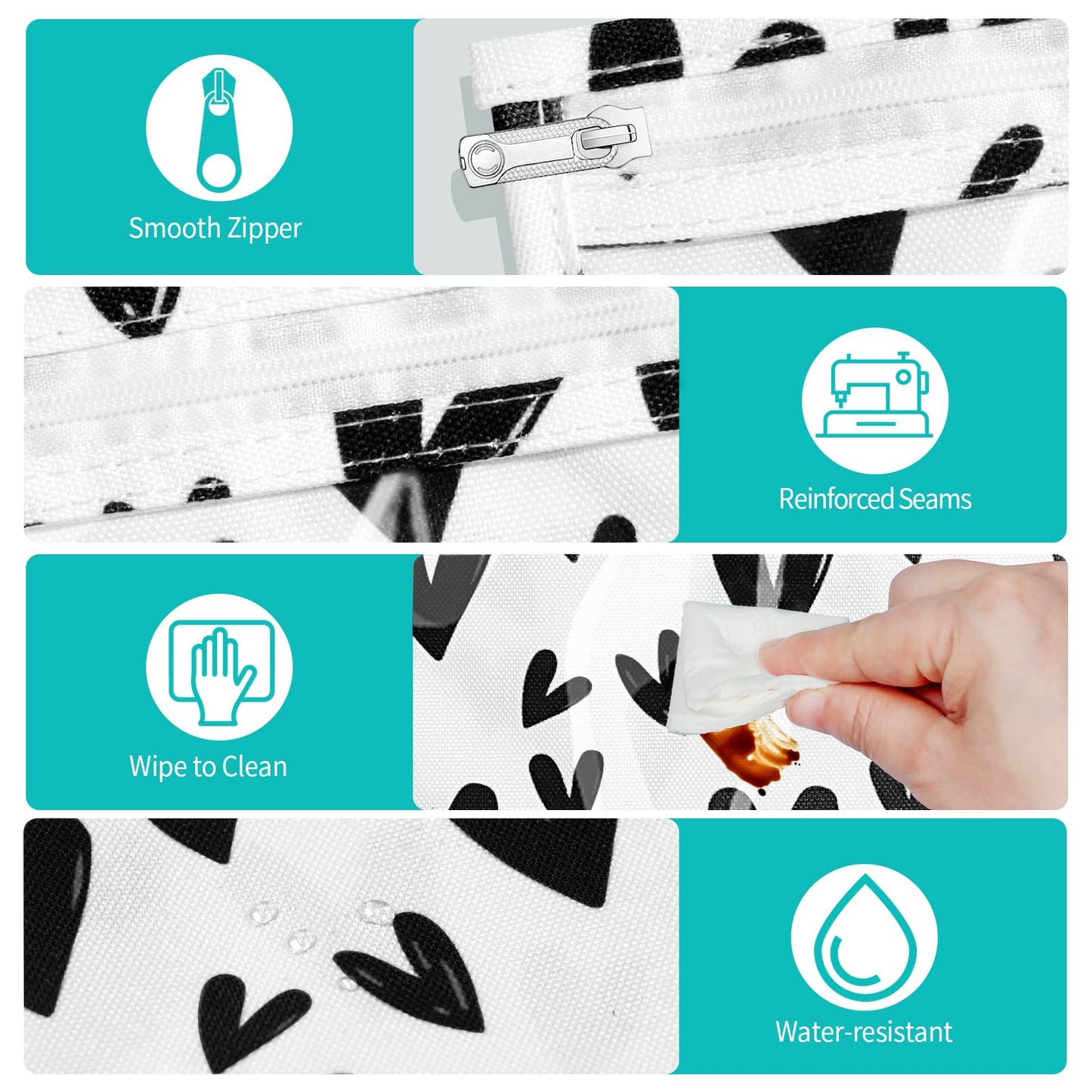 HIONXMGA TSA Approved Toiletry Bag, Set of 3 Clear Travel Toiletry Bag Quart Size Zipper Travel Pouch, Waterproof Makeup Cosmetic Bag for Women Men Kids Toiletries Carry on, Plus