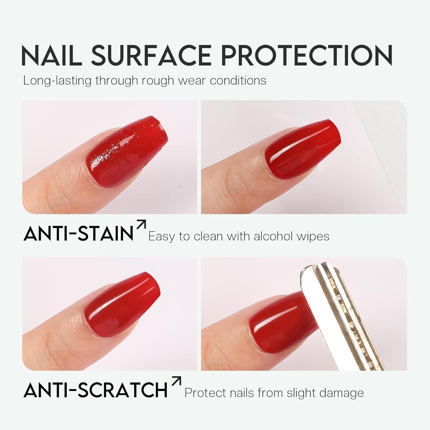 Skiennix Top Coat Nail Polish - Quick Dry, No Chip, High Shine Finish | Long Lasting Glossy Formula
