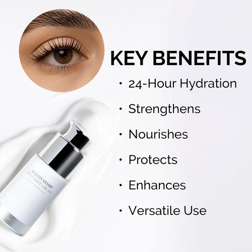 DLUX PROFESSIONAL Advanced Eyelash & Eyebrow Growth Serum - Organic Keratin Booster for Lash Lift & Brow Lamination