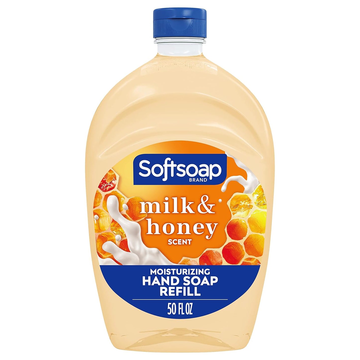 Softsoap Liquid Hand Soap Refill - Milk & Honey Scented, Moisturizing, 50 Ounce | Pack of 6