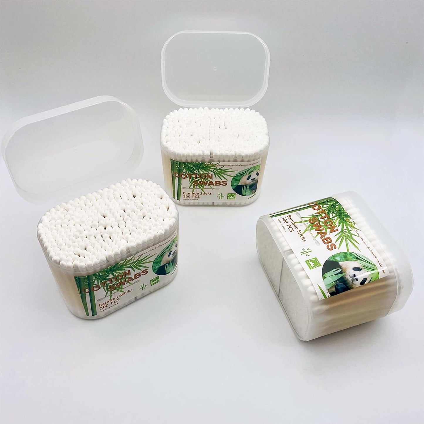 Skiennix Bamboo Cotton Swabs - 900 Biodegradable Wooden Buds for Eco-Friendly Use