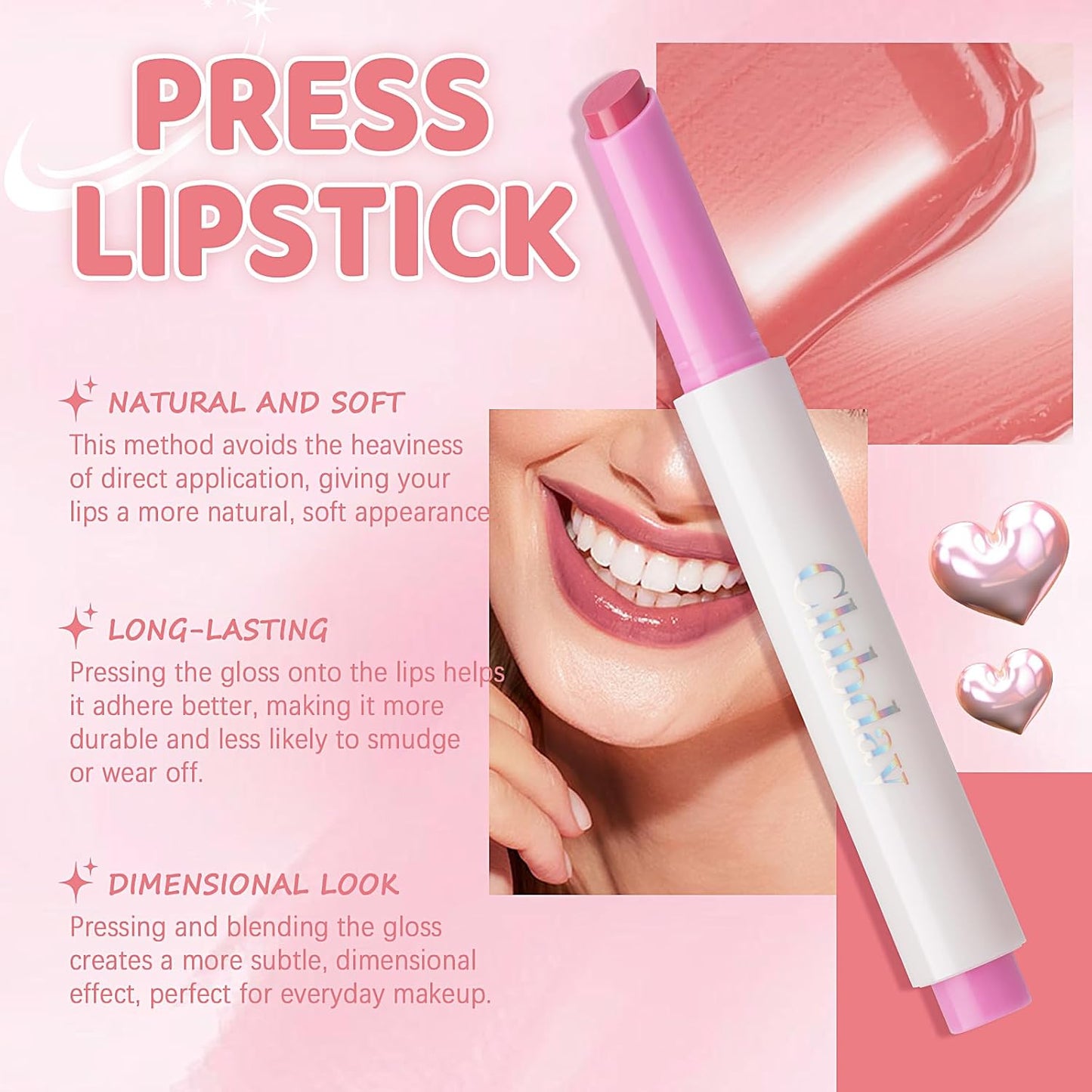 Skiennix Hydrating Tinted Lip Balm - Natural Plumper Gloss for Lightweight Moisturizing Care