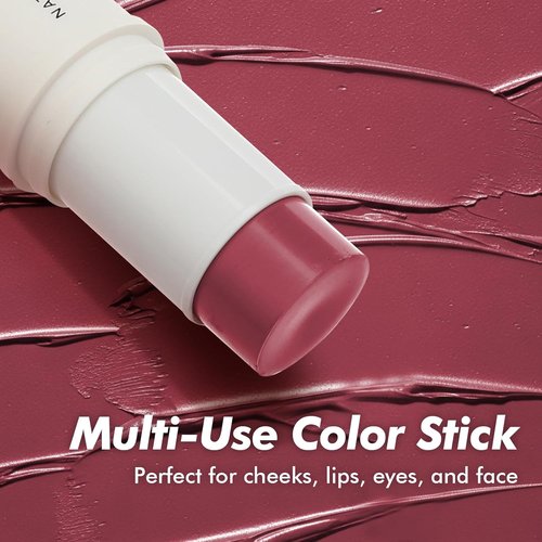Natural Amor Blush Stick - Multi-Use Makeup for Eyes, Cheeks & Lips | Coral Peony, 0.28oz