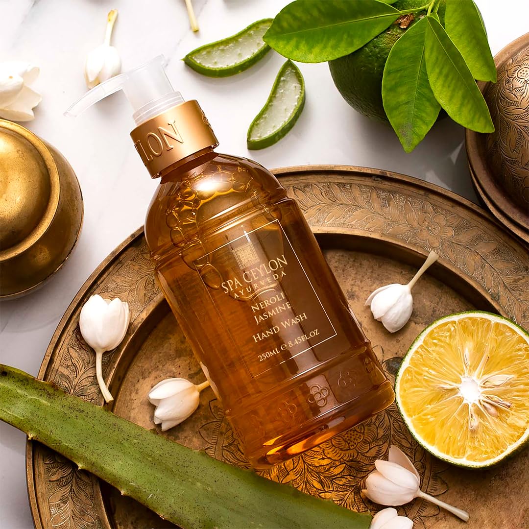 SPA CEYLON Neroli Jasmine Hand Wash - Hydrating Luxury Formula for Soft, Smooth Skin | Floral Fragrance