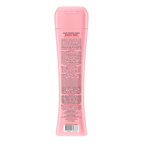 Naissant Deep Red Hair Toning Mask - Vibrant Red Tone with Hyaluronic Acid, Collagen & Biotin | 10.1 Fl. Oz