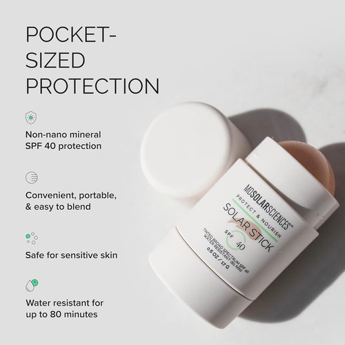 MDSolarSciences Solar Stick SPF 40 - Water-Resistant Mineral Sunscreen - Broad Spectrum UV Protection | 0.6 Oz