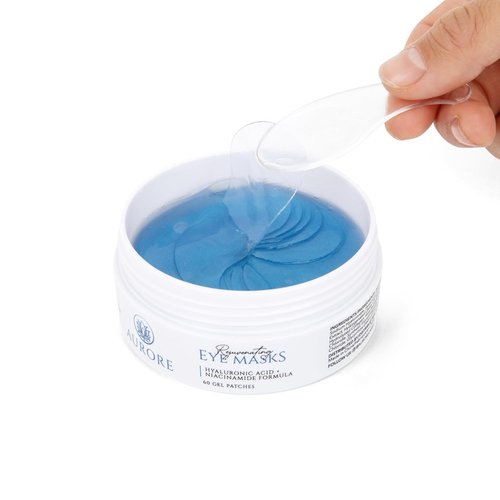 AURORE Under Eye Patches - Hydrating Hyaluronic Acid & Collagen Formula for Dark Circles | 30 Pairs (60 Gel Patches)