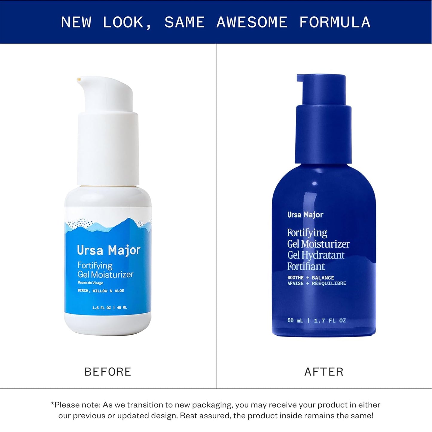 Ursa Major Fortifying Gel Moisturizer - Hydrating Daily Facial Lotion | Vegan & Cruelty-Free | 1.7 oz
