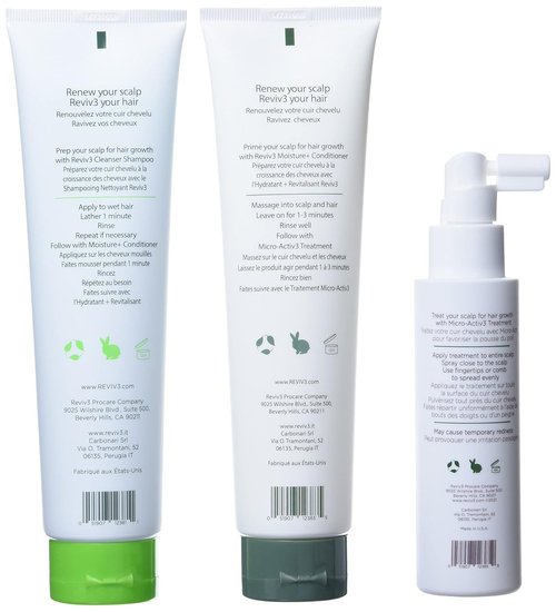 REVIV3 Procare 30 Day Trial Kit | 3-Part System for Fine, Thinning Hair - Sulfate & Paraben Free