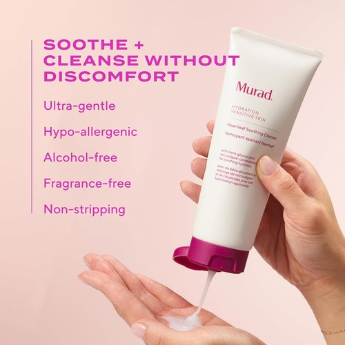 Murad Heartleaf Soothing Cleanser - Gentle Face Wash with Fermented Heartleaf & Ceramides for Sensitive Skin | 5 Fl Oz
