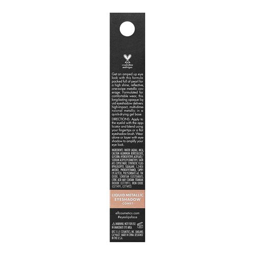 e.l.f. Liquid Metallic Eyeshadow, Quick-Drying, Long-Lasting, Gel-Based Formula For One-Swipe Pigmented Coverage, Vegan & Cruelty-Free, Comet